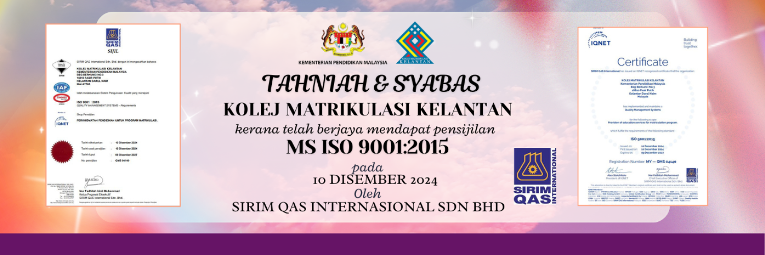 Banner Tahniah ISO